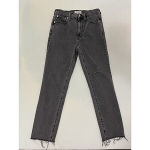 Women's Distressed Black Jeans